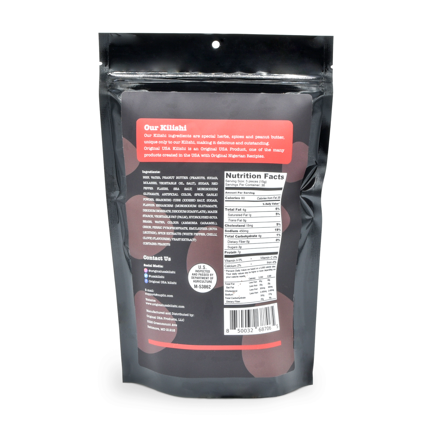 Original USA Kilishi – Hot (15.4 oz / Gift Pack) – Nigerian Beef Jerky