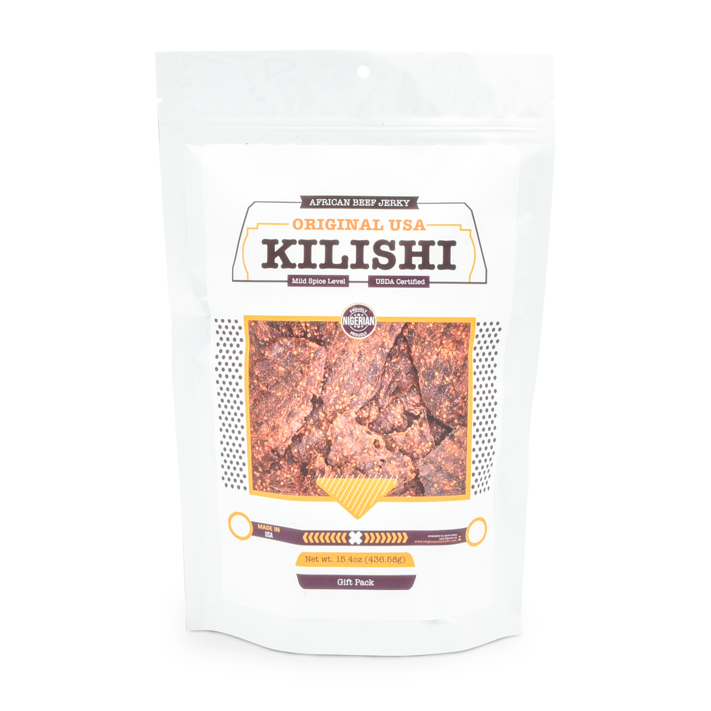 Original USA Kilishi – Mild (15.4 oz / Gift Pack) – Nigerian Beef Jerky
