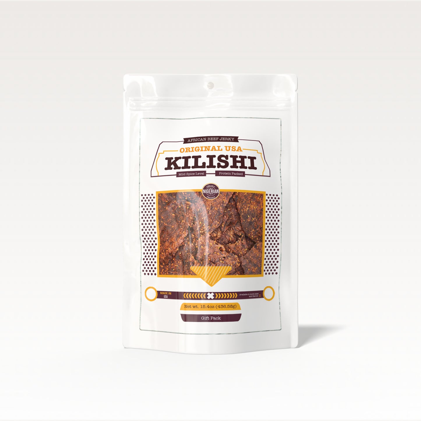 Original USA Kilishi – Mild (15.4 oz / Gift Pack) – African Beef Jerky
