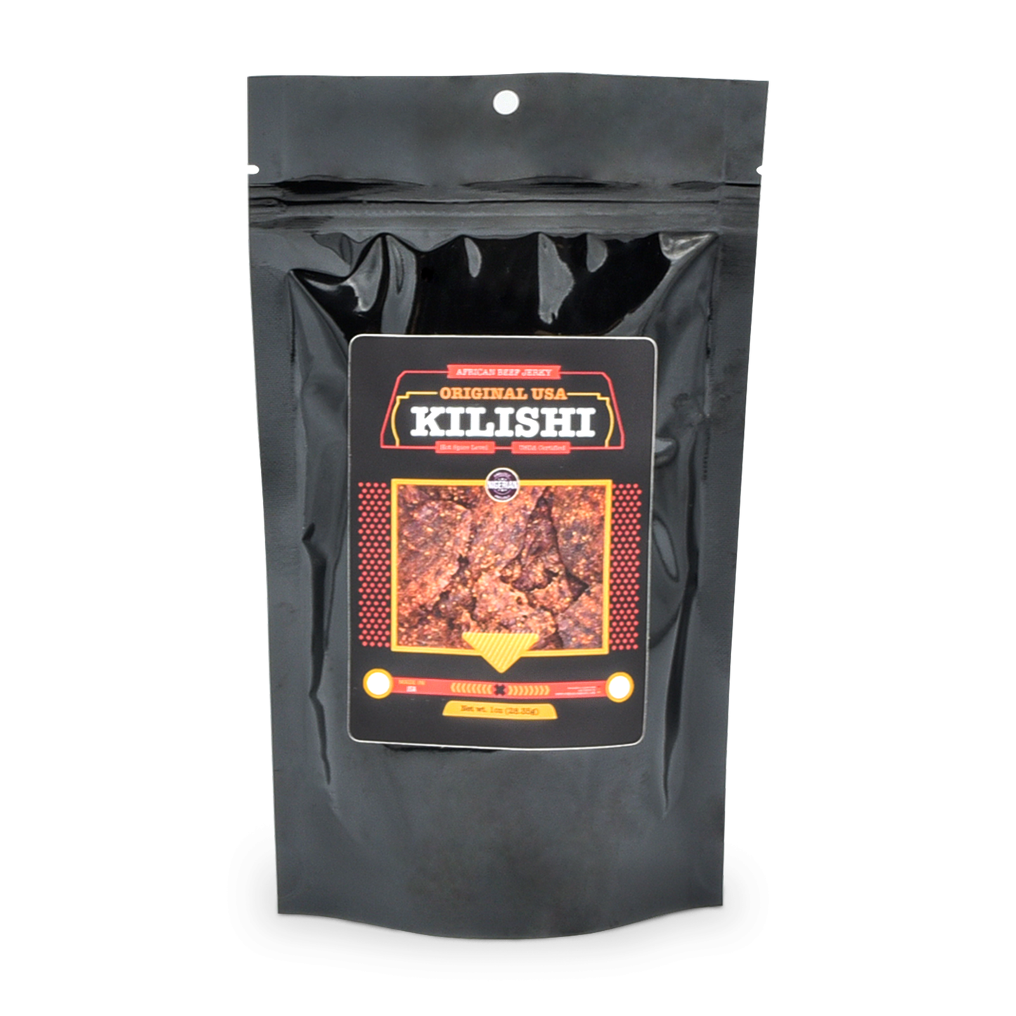 Original USA Kilishi – Hot (1 oz / Medium) – Nigerian Beef Jerky