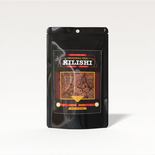 Original USA Kilishi – Hot (1 oz / Medium) – African Beef Jerky