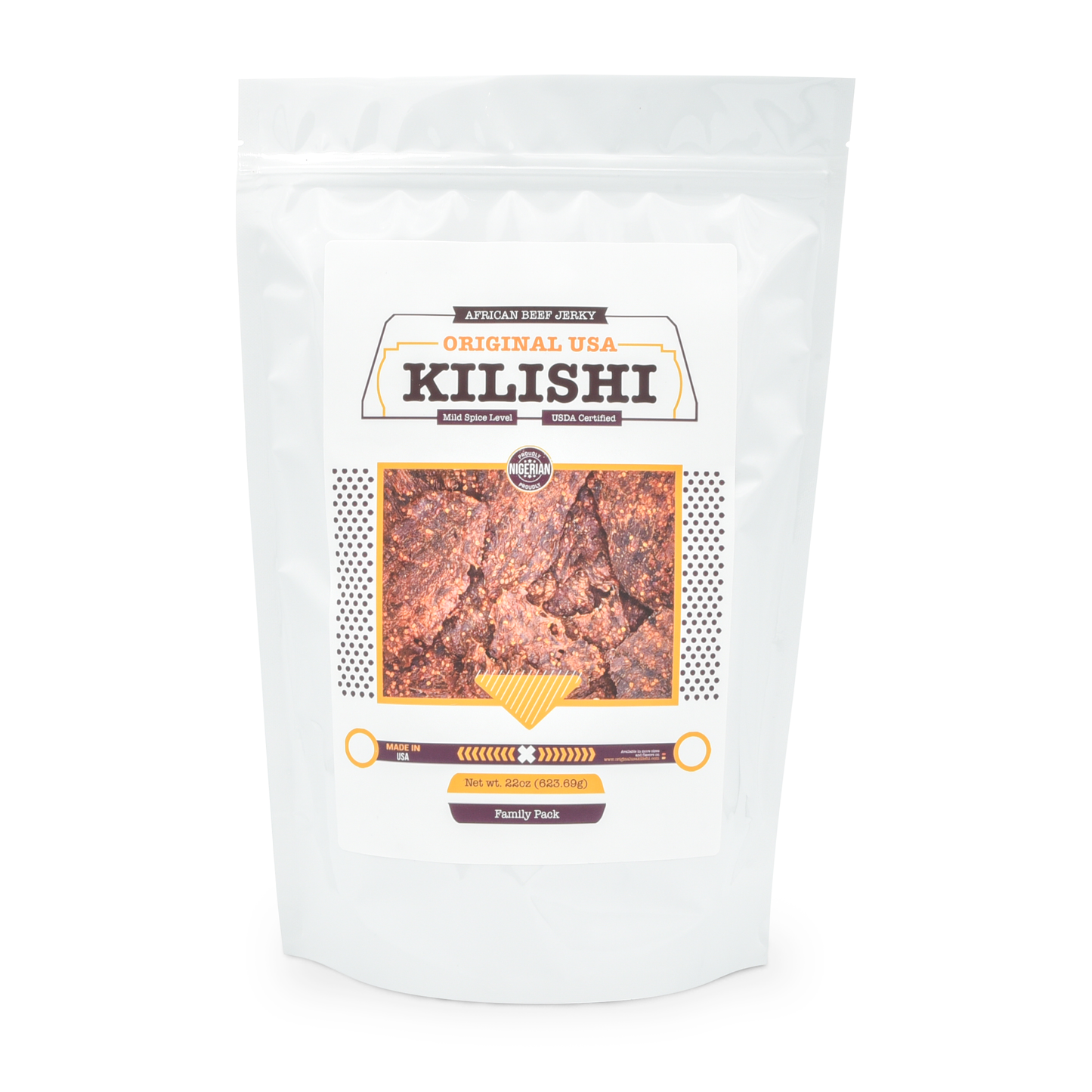 Original USA Kilishi – Mild (22 oz / Family Pack) – Nigerian Beef Jerky