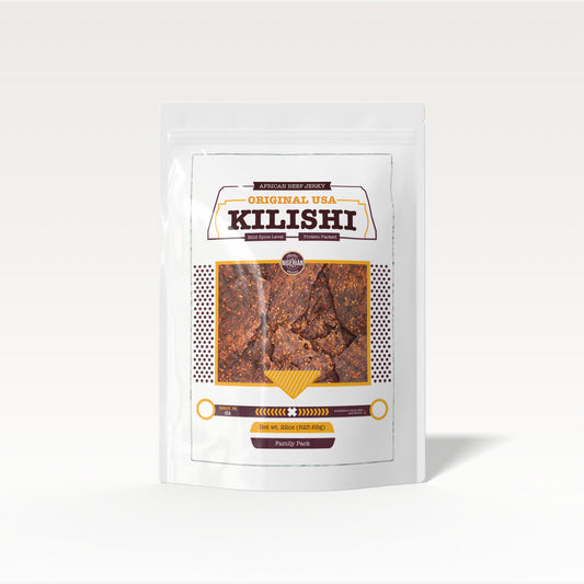Original USA Kilishi – Mild (22 oz / Family Pack) – African Beef Jerky