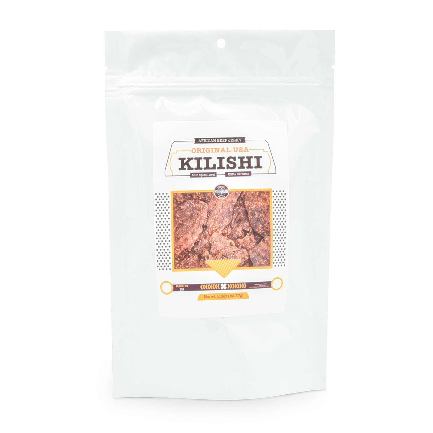 Original USA Kilishi – Mild (2.2 oz / Large) – Nigerian Beef Jerky