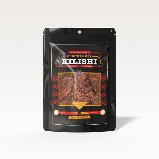 Original USA Kilishi – Hot (2.2 oz / Large) – African Beef Jerky