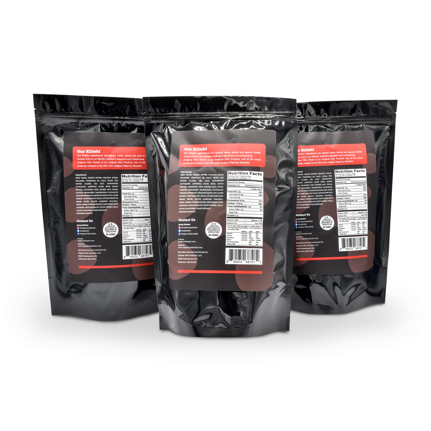 Original USA Kilishi – Hot (66 oz / Party Pack) – Nigerian Beef Jerky