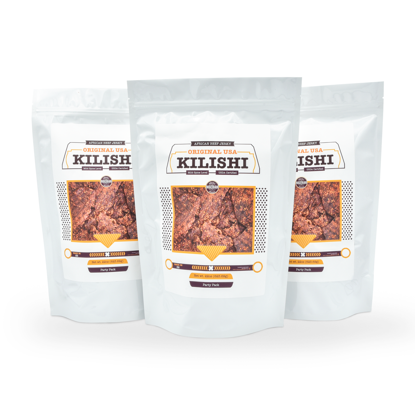 Original USA Kilishi – Mild (66 oz / Party Pack) – Nigerian Beef Jerky