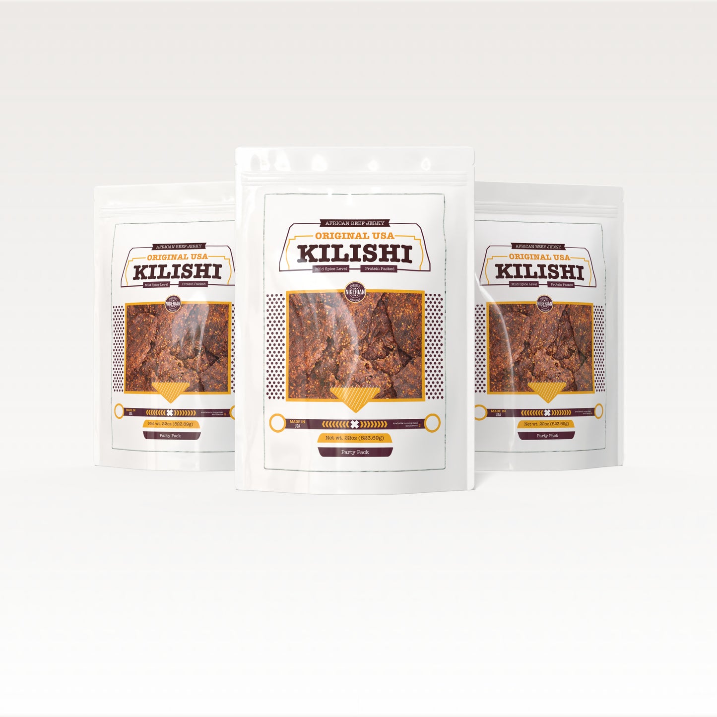 Original USA Kilishi – Mild (66 oz / Party Pack) – African Beef Jerky